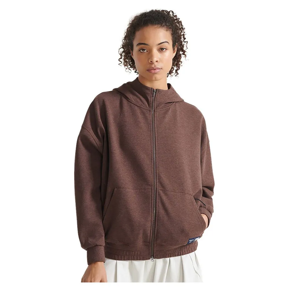 Superdry Train Gymtech Tröja Med Huva female, Shopping bag marl