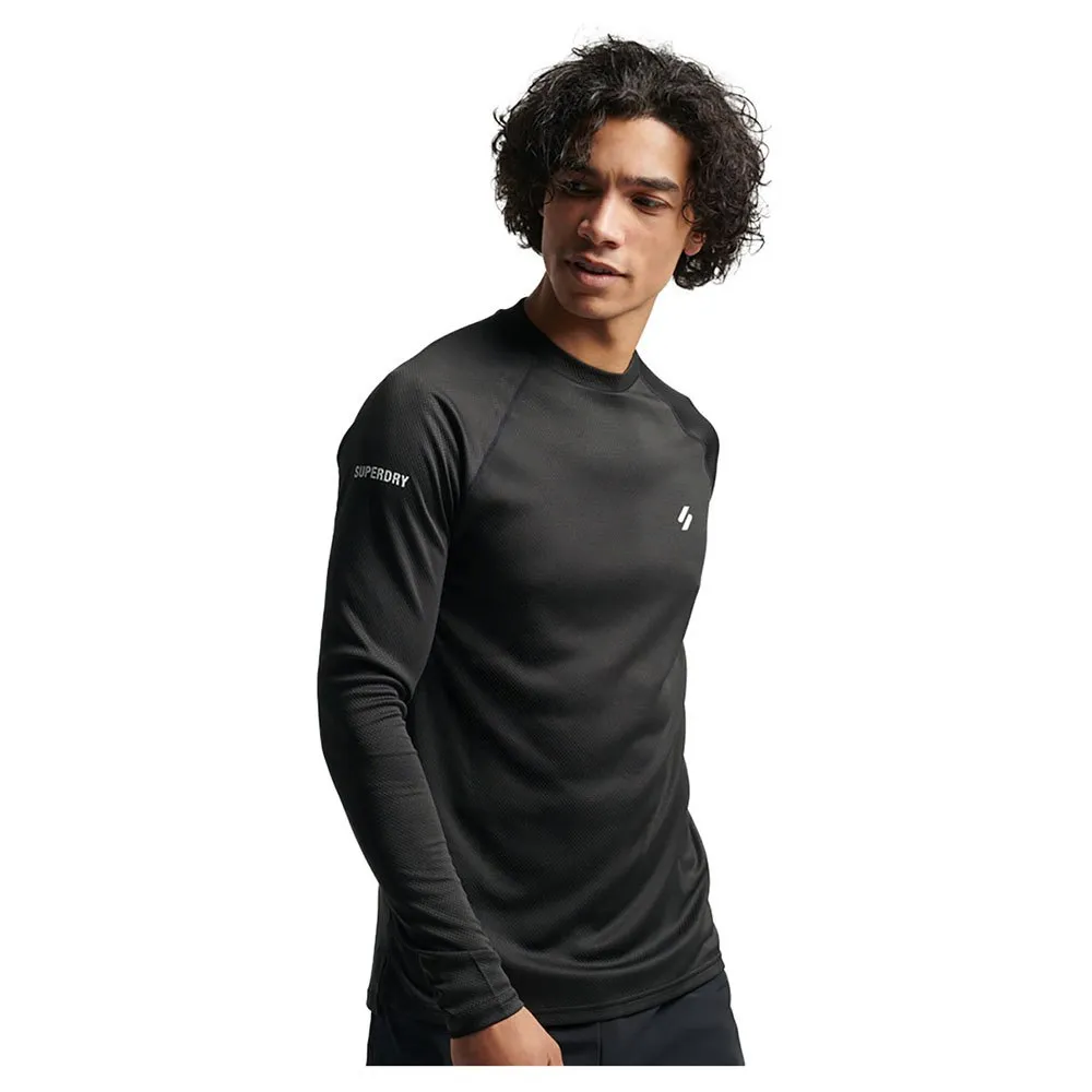 Superdry Train Mock Neck Top T-shirt Med Lång ärm male