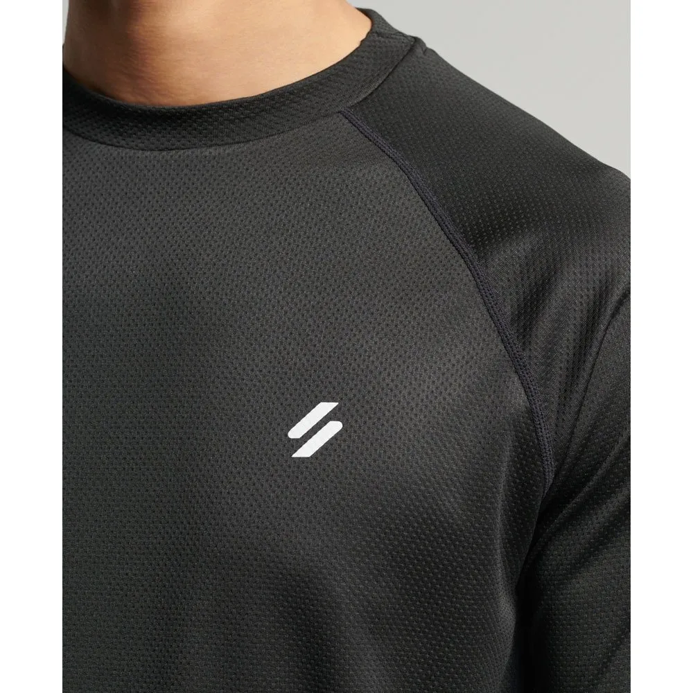 Superdry Train Mock Neck Top T-shirt Med Lång ärm male