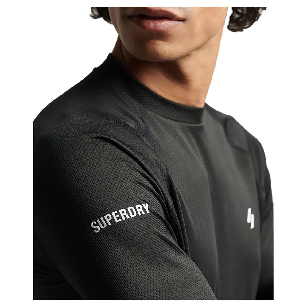 Superdry Train Mock Neck Top T-shirt Med Lång ärm male