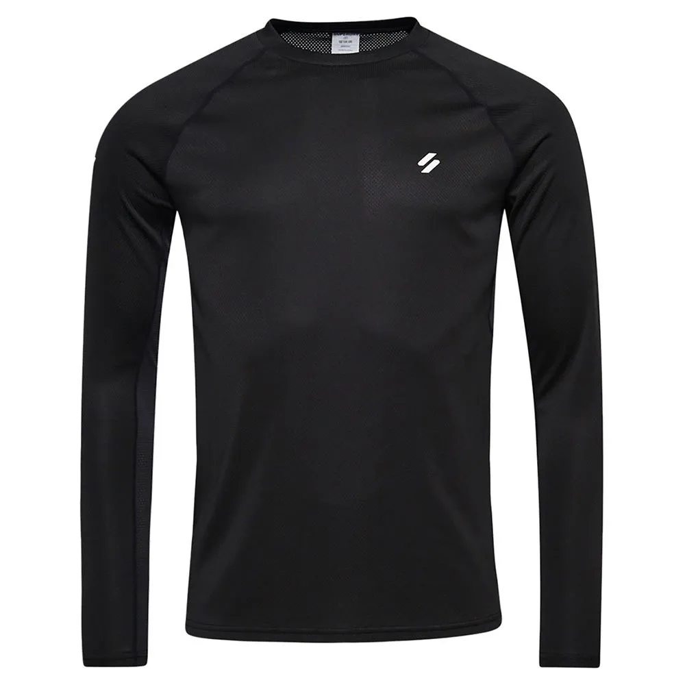 Superdry Train Mock Neck Top T-shirt Med Lång ärm male