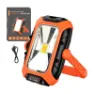 Superfire Gm05 Solar Panel Ficklampa, Black / orange, One Size