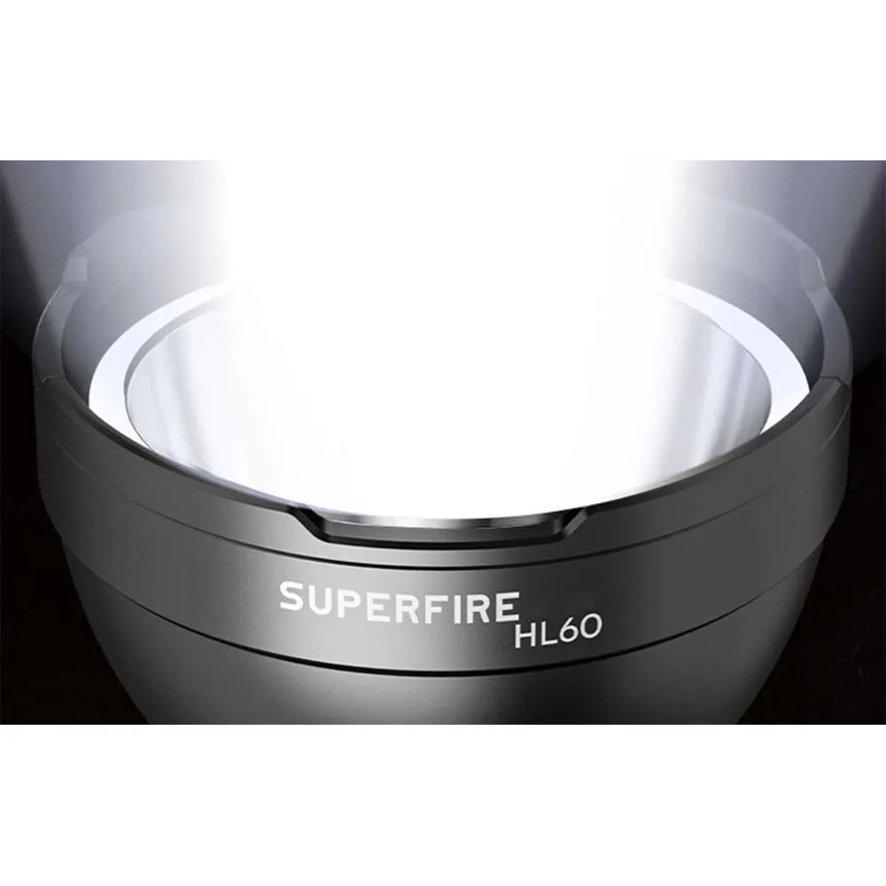 Superfire Hl60 2300lm Usb-c Pannlampa, Black, One Size
