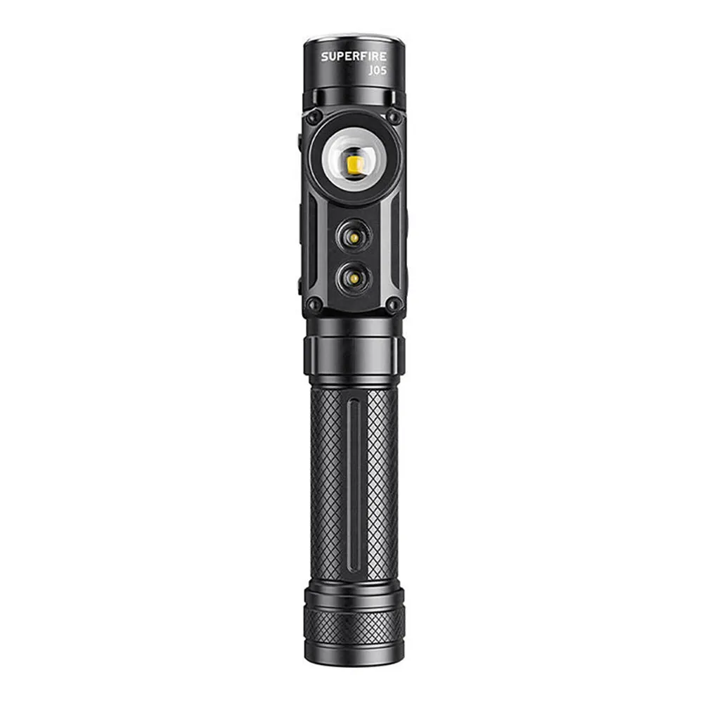 Superfire J05 380+450lm Ficklampa, Black, One Size