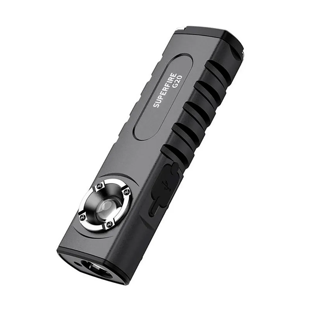 Superfire Multifunction G20 470lm Usb Ficklampa, Black / red, One Size