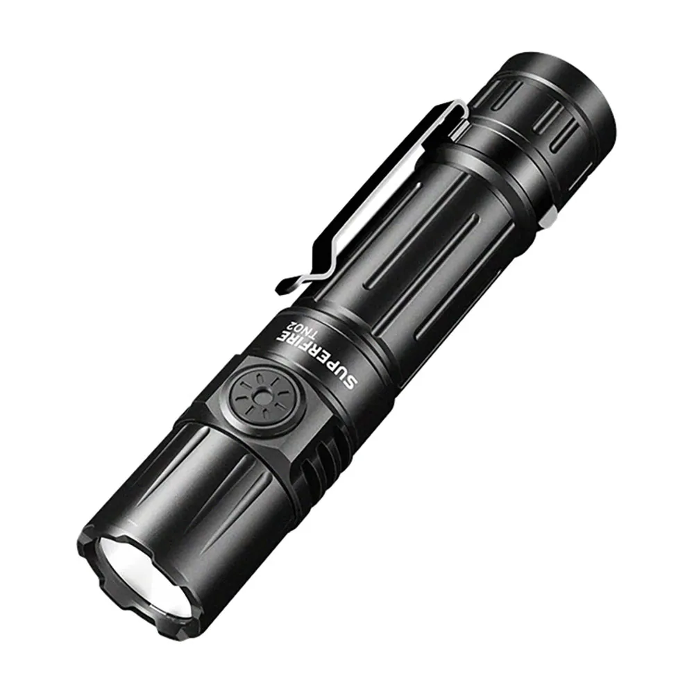 Superfire Tn02 18000lumen Usb C Ficklampa, Black, One Size