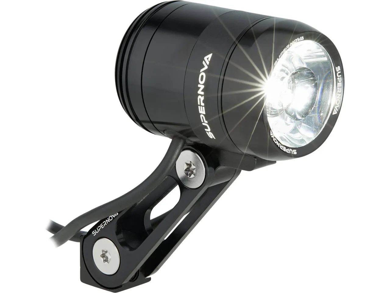 Supernova V1280 LED E-Bike Frontlicht mit StVZO-Zulassung, Polish black, 260 Lumens