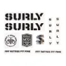 Surly Overspray Klistermärken, Black, One Size