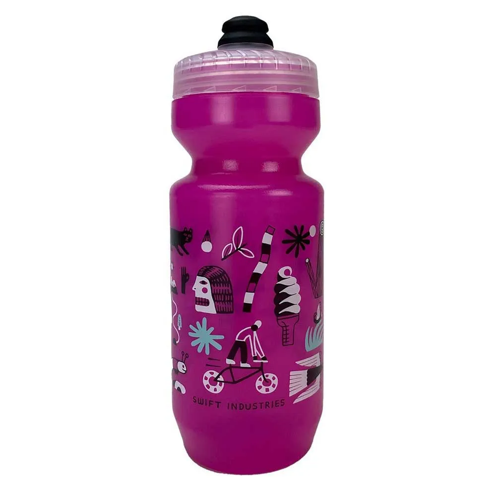 Swift Industries Explorers Club 650ml Vattenflaska, Lavender, One Size Swift Industries Explorers Club 650ml Vattenflaska, Lavender, One Size