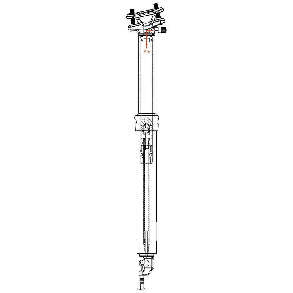 Switch Sws 100 Mm Dropperstolpe, Black, 290-390mm, 27.2mm