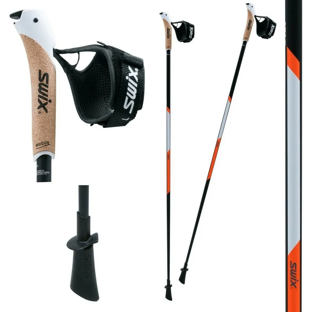 Swix Ct3 Pcc T&go Stavar unisex, Black, 125cm