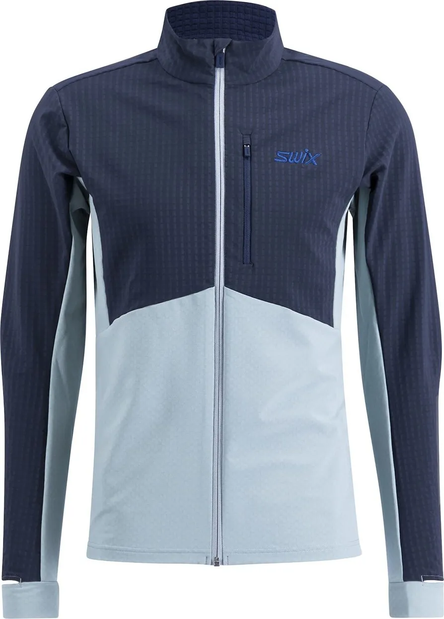 Swix Men's Pace Hybrid Full Zip Midlayer Swix Men's Pace Hybrid Full Zip Midlayer