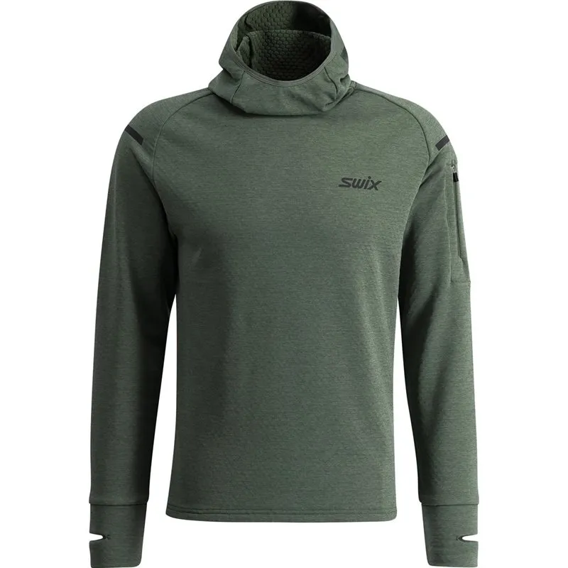 Swix Pace Midlayer Hooded, Pine Swix Pace Midlayer Hooded, Pine