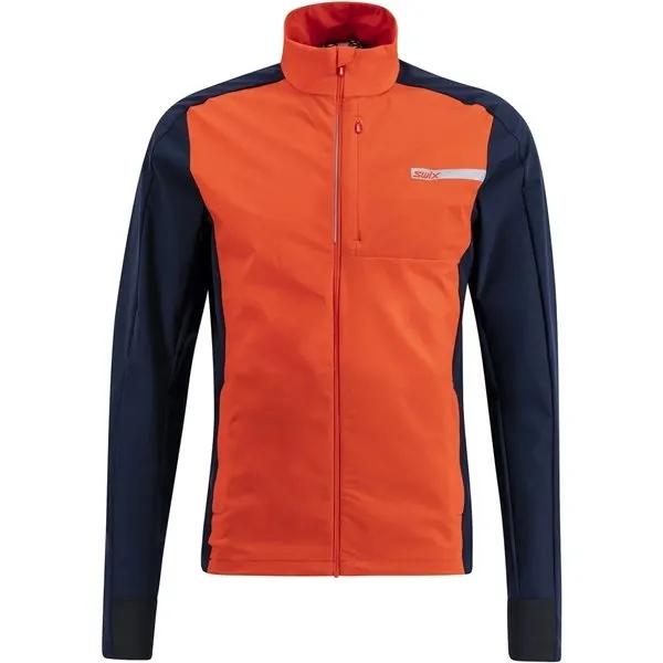 Swix Roadline Wind Jacket, Fiery red/dark navy Swix Roadline Wind Jacket, Fiery red/dark navy