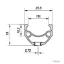SXT 388264 Basic Qr 26´´ Mtb Bakhjul, Silver, One Size