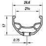 SXT 388841 Karma Qr Disc 6b 27.5´´ Mtb Framhjul, Black, 10 x 100mm
