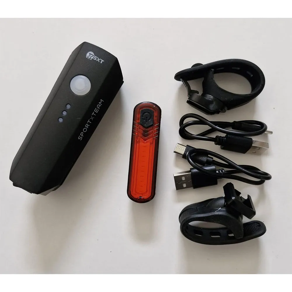 SXT 550l-10c Usb Cykellampset, Black, 550 Lumens SXT 550l-10c Usb Cykellampset, Black, 550 Lumens