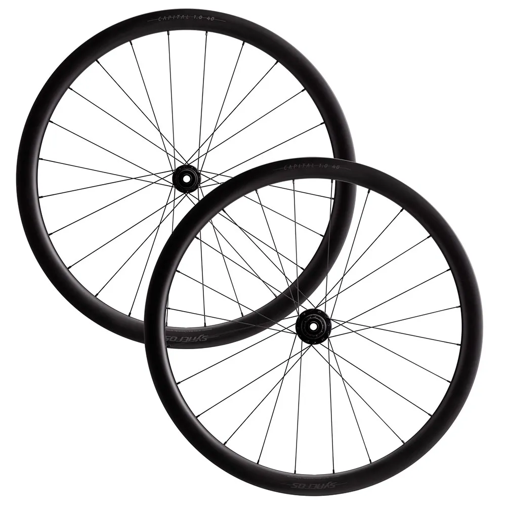 Syncros Capital 1.0 40 Hjulpar För Cykel, Black matt, 12 x 100mm/12 x 142mm, Shimano HG