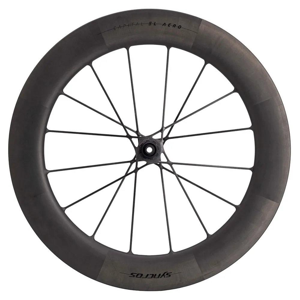 Syncros Capital Sl Aero 28´´ Cl Disc Tubeless Framhjul För Landsvägscykel, Matt black, 12 x 100mm Syncros Capital Sl Aero 28´´ Cl Disc Tubeless Framhjul För Landsvägscykel, Matt black, 12 x 100mm