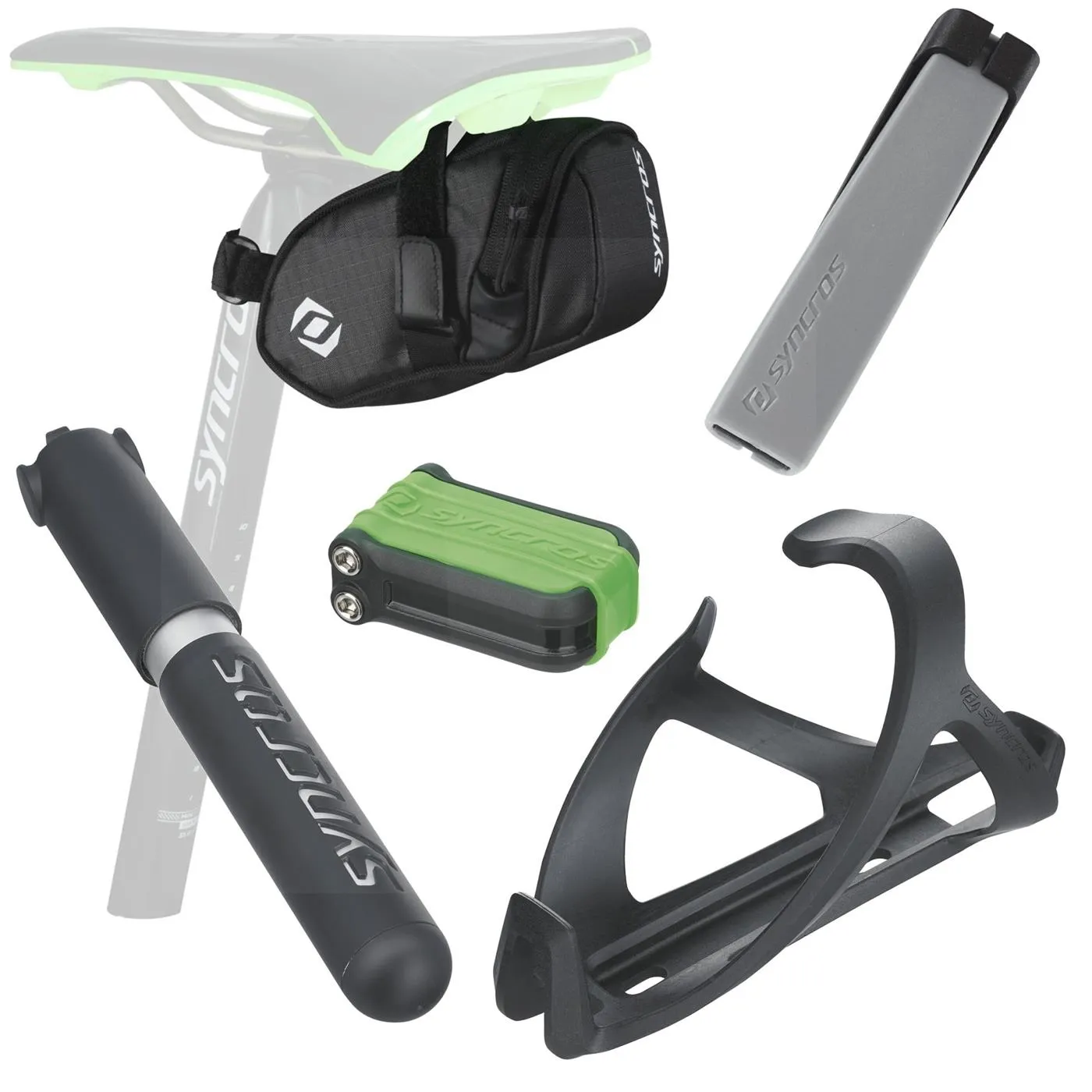 Syncros MTBiker Sadelväska Inkl. Verktyg, Black, One Size