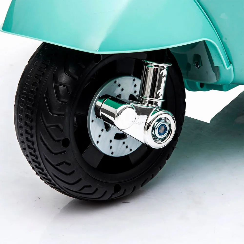 Tachan Mini Vespa 6v Blue Celeste License Cykel, Multicolor, 3-6Y Tachan Mini Vespa 6v Blue Celeste License Cykel, Multicolor, 3-6Y