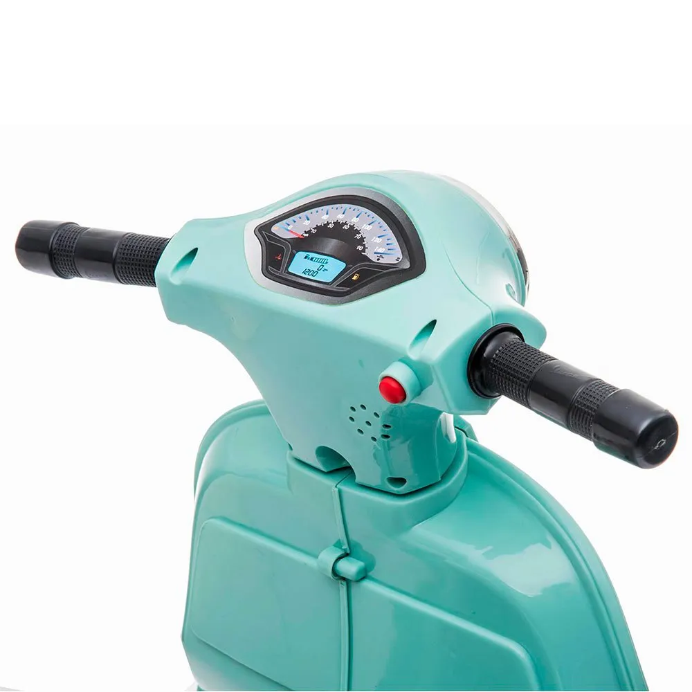 Tachan Mini Vespa 6v Blue Celeste License Cykel, Multicolor, 3-6Y Tachan Mini Vespa 6v Blue Celeste License Cykel, Multicolor, 3-6Y