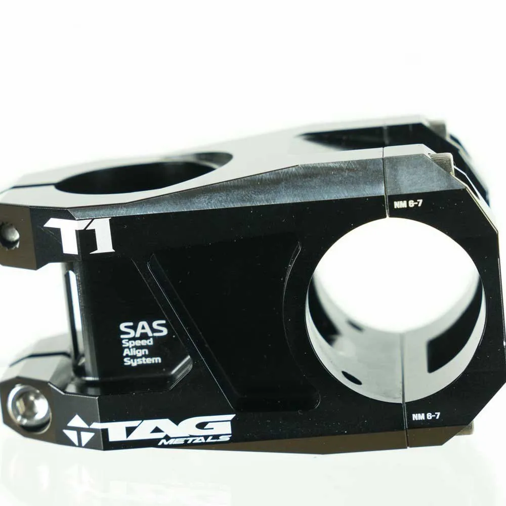 Tag Metals T1 T6 Clamp Dia 31.8 Mm Cykelstyrstam, Black, 45mm