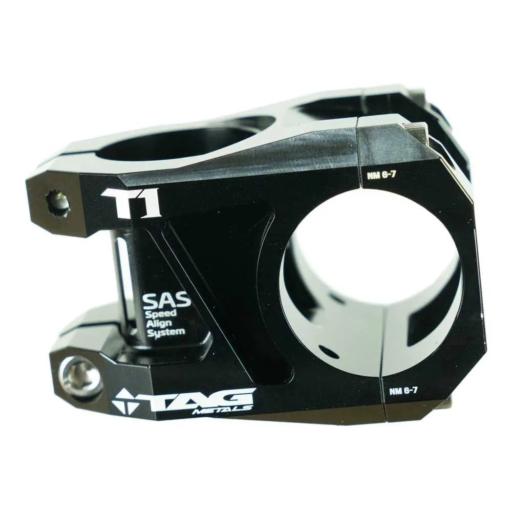 Tag Metals T1 T6 Clamp Dia 31.8 Mm Cykelstyrstam, Black, 45mm