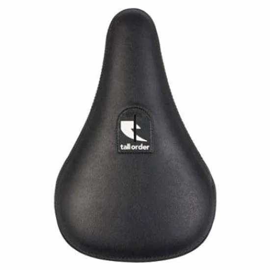 Tall Order Logo Cykelsadel, Black / white, 135mm