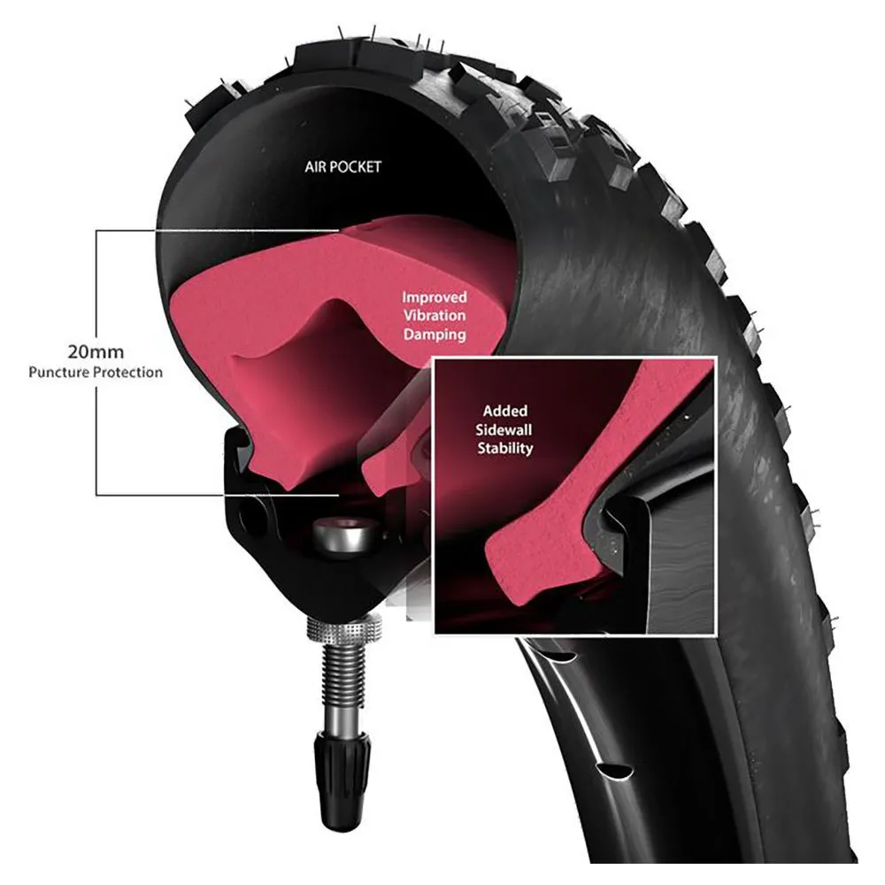 Tannus Armour Tubeless Punkteringsskyddande Skum, Red, 28"- 700, 33-47mm Tannus Armour Tubeless Punkteringsskyddande Skum, Red, 28"- 700, 33-47mm