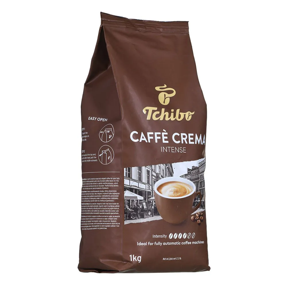 Tchibo Cafe Crema Intense Kaffebönor 1kg, Black, One Size