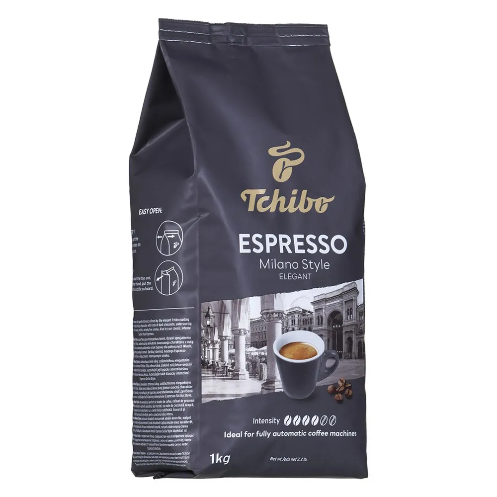 Tchibo Espresso Milano Style Kaffebönor 1kg, Black, One Size