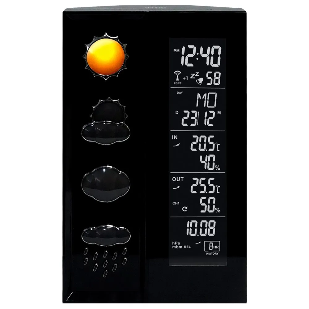 Technoline Ws 6650 Väderstation, Black, One Size, EU Plug 220V