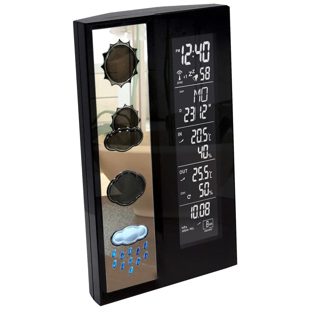 Technoline Ws 6650 Väderstation, Black, One Size, EU Plug 220V