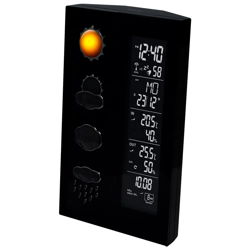 Technoline Ws 6650 Väderstation, Black, One Size, EU Plug 220V