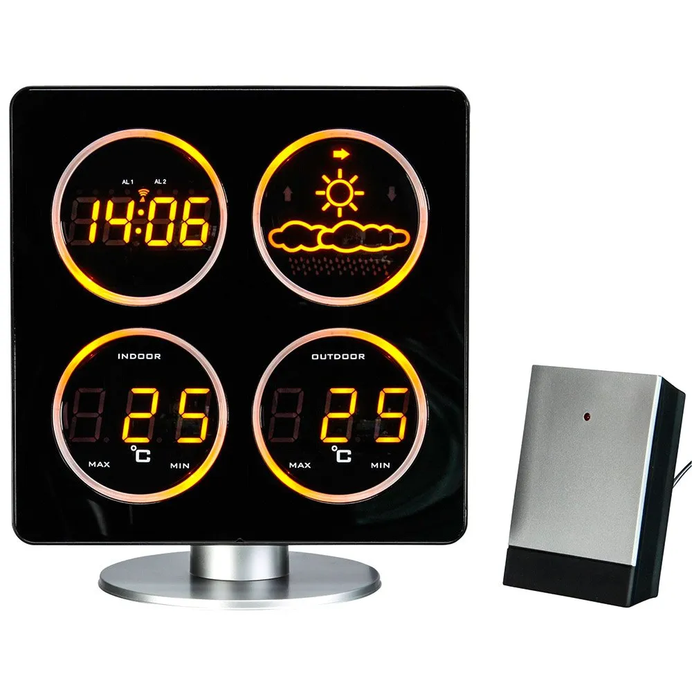 Technoline Ws 6830 Väderstation, Amber, One Size, EU Plug 220V