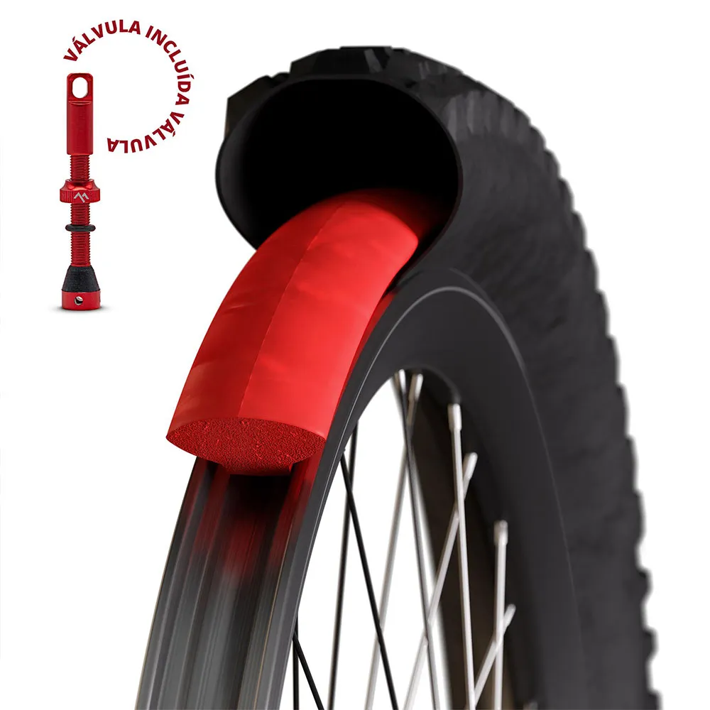Technomousse Red Poison Evo Gravel Punkteringsskyddande Skum, Red, 700C, 18-25