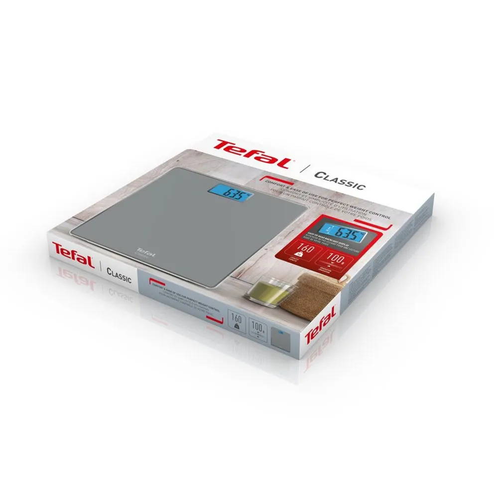 Tefal Classic Pp1500 Square Våg, Silver, One Size