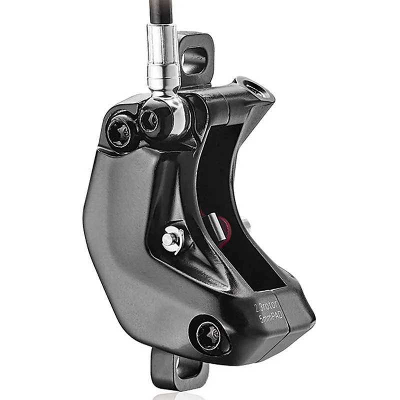 Tektro Auriga Twin+ Vänster Bromshandtag, Black / red, One Size