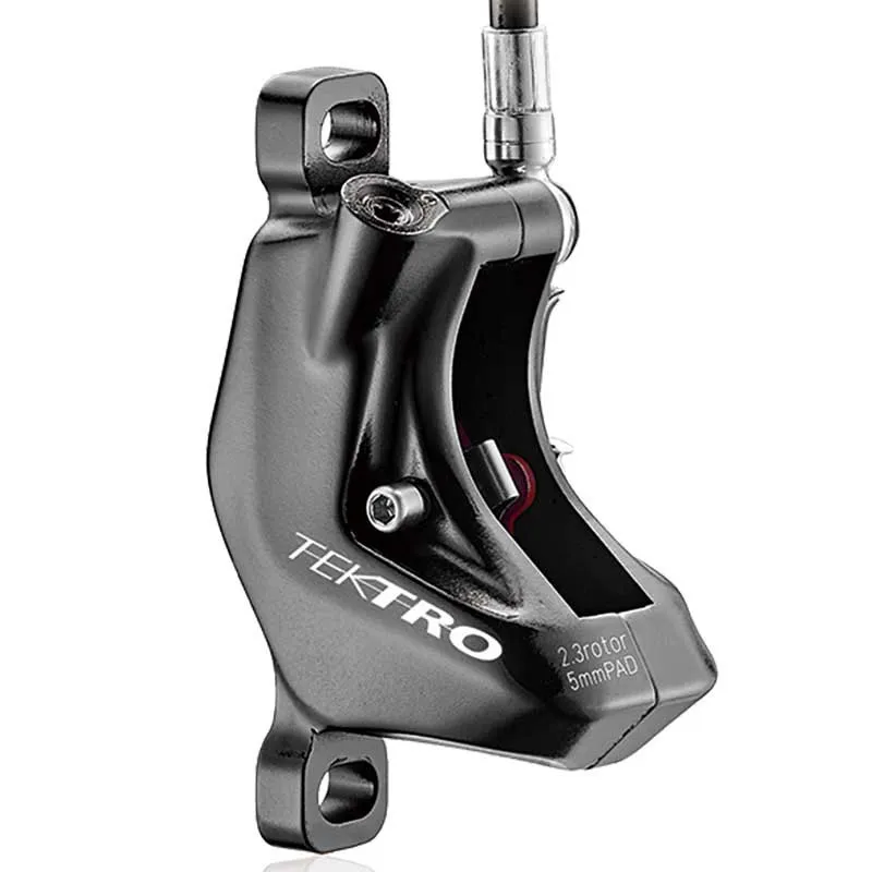 Tektro Auriga Twin+ Vänster Bromshandtagsblad, Black / red, One Size