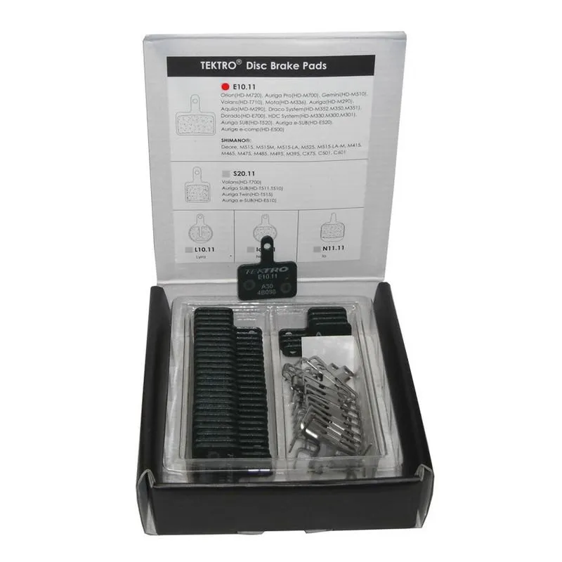 Tektro E10.11 Skivbromsbelägg 15 Par, Black, One Size Tektro E10.11 Skivbromsbelägg 15 Par, Black, One Size