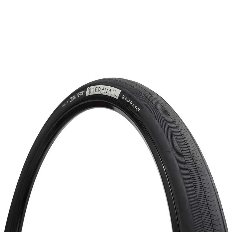 Teravail Rampart Light And Supple 60tpi Tubeless 700c X 42 Landsvägsdäck, Black, 700C x 42 Teravail Rampart Light And Supple 60tpi Tubeless 700c X 42 Landsvägsdäck, Black, 700C x 42