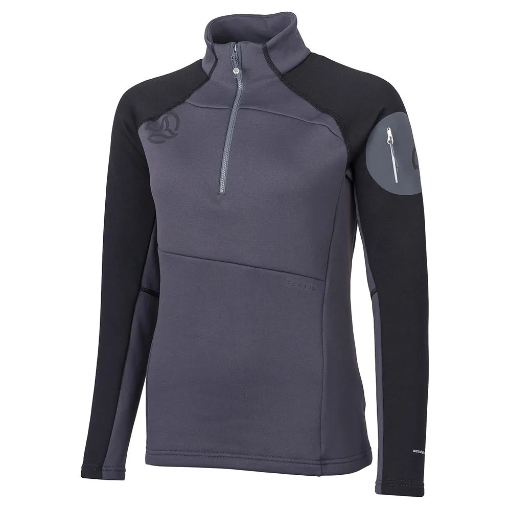 Ternua Tokmera Fleece Med Halv Dragkedja, Whales grey