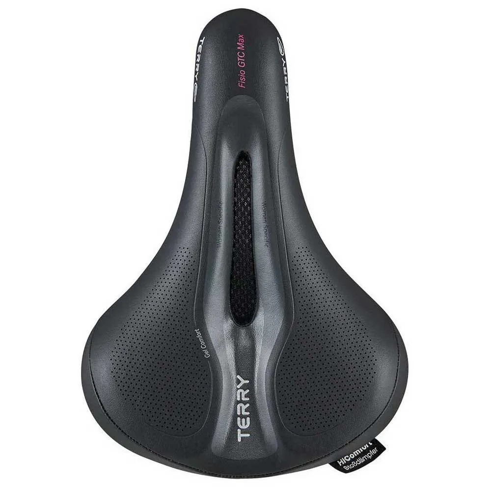 Terry Fisio Gtc Gel Max Cykelsadel, Black, 182mm Terry Fisio Gtc Gel Max Cykelsadel, Black, 182mm
