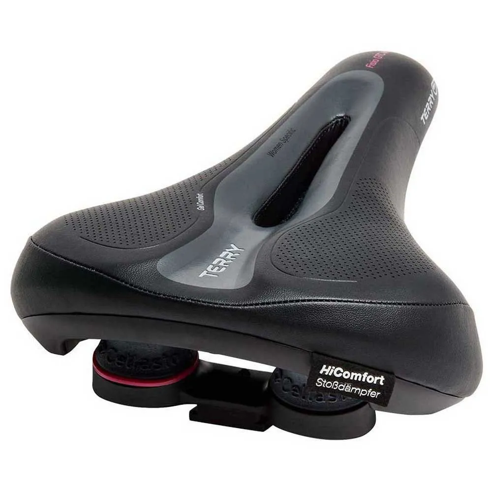 Terry Fisio Gtc Gel Max Cykelsadel, Black, 182mm Terry Fisio Gtc Gel Max Cykelsadel, Black, 182mm
