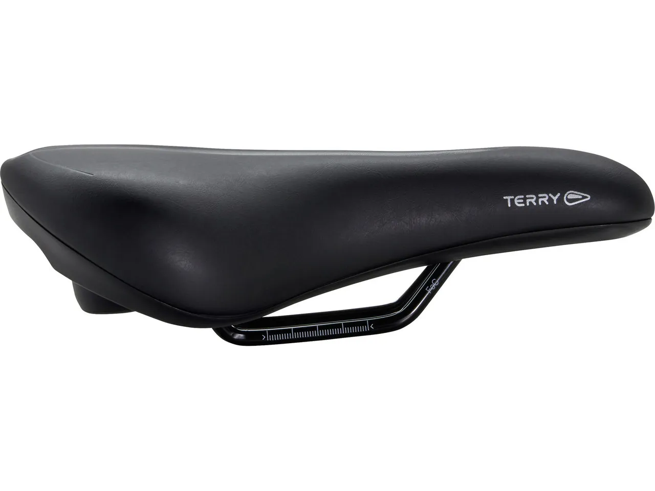 Terry Fisio Women Sattel, Black, 173mm