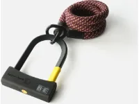 tex-lock eyelet Kettenschloss + D-lock Mini-Bügelschloss