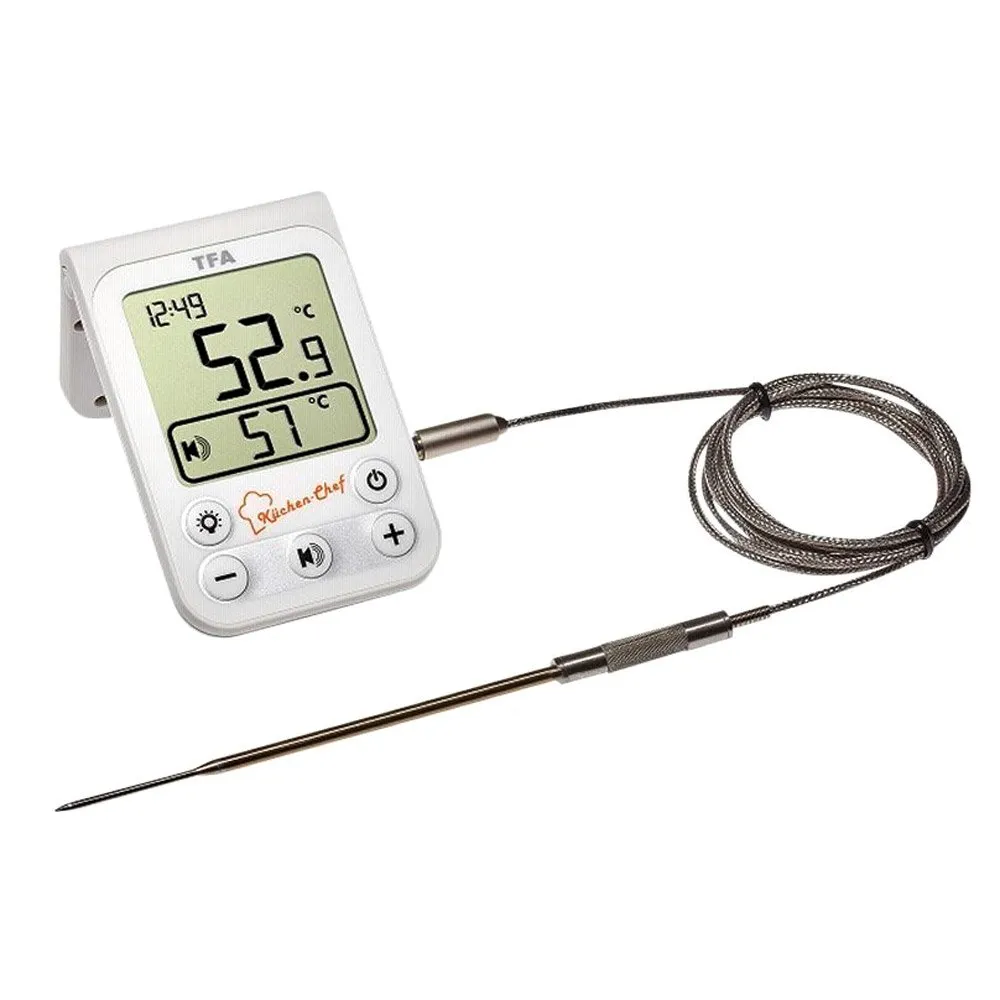 Tfa Dostmann 14.1510.02 Kitchen Chef Digital Bbq Termometer, White, One Size
