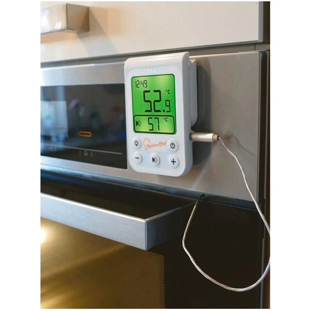 Tfa Dostmann 14.1510.02 Kitchen Chef Digital Bbq Termometer, White, One Size
