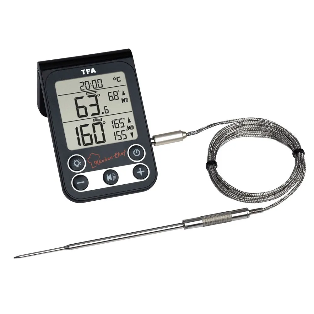 Tfa Dostmann 14.1512.01 Kitchen Chef Termometer, Black / silver, One Size